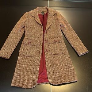 Women’s XS Frenchi Business Coat (Maroon Tweed)